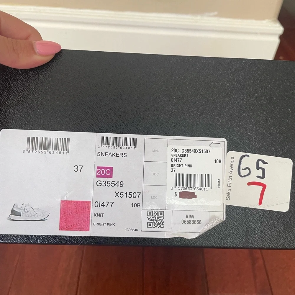 100% authentic Chanel sneakers in bright pink